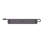 Statie docking Lindy DST-Mini XT 810, interfata USB Type C to 1x HDMI / 1x DP/ 2x USB Type A / 2x USB Type C / 1x RJ45 / 1x SD / 1x microSD / 1x 3.5mm Audio, latime de banda suportata 10 Gbps, 10/100/1000 Mbps, rezolutie maxima iesire 8K 7680x4320 30Hz, chipset: VMM6210, VL822, GL3510, GL3224