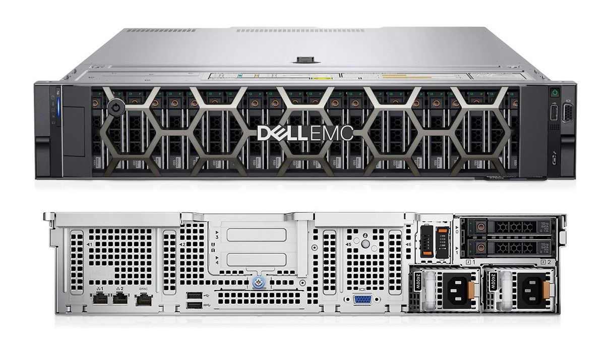 Dell PowerEdge R750xs Rack Server,Intel Xeon 4314 2.4G(16C/32T),16GB RDIMM 3200MT/s,1.92TB SSD SATA RI(up to 8x3.5'' SAS/SATA),BOSS Blank,PERC H755,iDRAC9 Enterprise 15G,Bezel,Broadcom 5720,Dual Hot-plug PSU(1+1)1100W Titanium,3Yr ProSupport_5