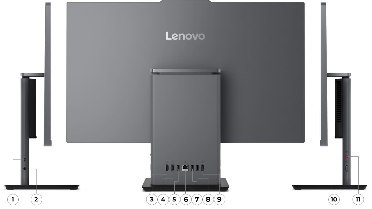 All-in-One Lenovo ThinkCentre neo 50a 27 Gen 5  AIO (27 inches) , Intel® Core™ i3-1315U, 6C (2P + 4E) / 8T, P-core 1.2 / 4.5GHz, E-core 0.9 / 3.3GHz, 10MB, RAM 1x 8GB SO-DIMM DDR5-5200, SSD 256GB SSD M.2 2280 PCIe® 4.0x4 NVMe® Opal 2.0, Video: Integrated Intel® UHD Graphics, Optic: None, Card_4