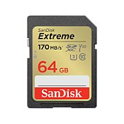 EXTREME 64B SDXC MEMORY CARD/170MB/S 80MB/S UHS-I CLASS 10 U3_1