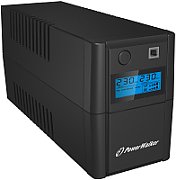 POWERWALK VI 650 SHL FR UPS Power Walker Line-Interactive 650VA 2x 230V PL OUT, RJ11 IN/OUT, USB, LCD_1