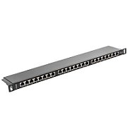 LANBERG PPS6-0024-B Lanberg Patch Panel 24 port 0.5U, cat. 6, shielded, black_1