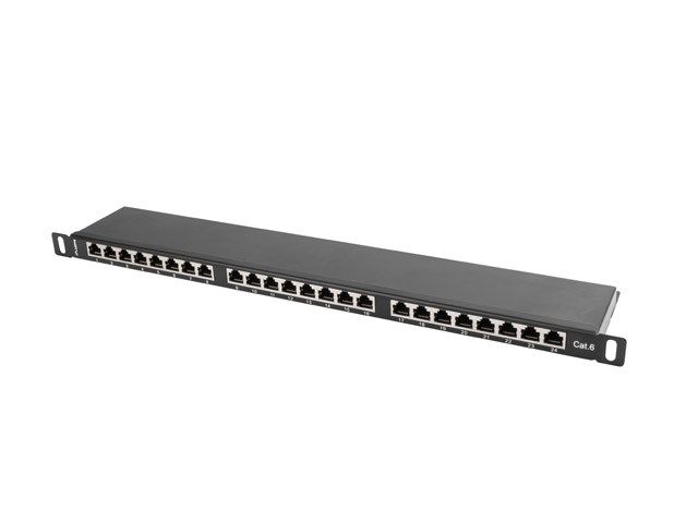 LANBERG PPS6-0024-B Lanberg Patch Panel 24 port 0.5U, cat. 6, shielded, black_6