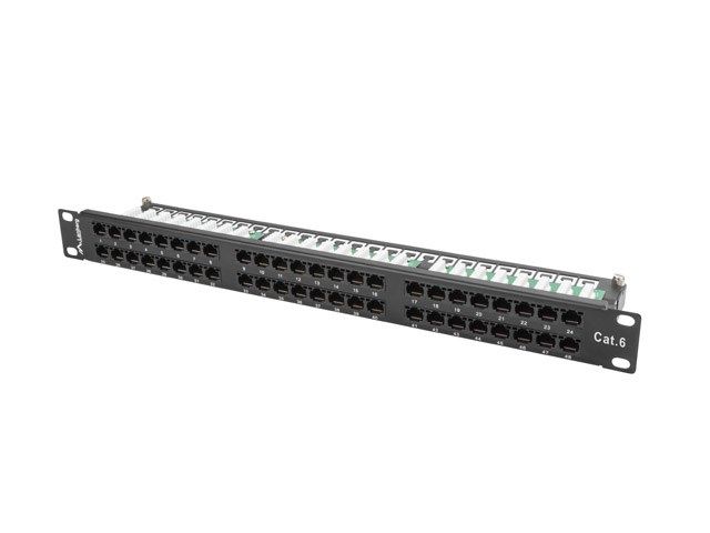 LANBERG PPU6-1048-B Lanberg Patch Panel 48 port 1U, cat. 6, black_5