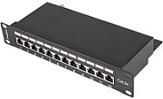 LANBERG PPF5-9012-B Lanberg Patch Panel 10, 12 port 1U, cat.5e, black_1