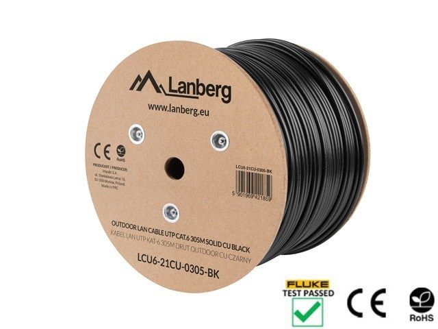 LANBERG LCU6-21CU-0305-BK Lanberg UTP stranded cable CU OUTDOOR, cat. 6, 305m, Black_3