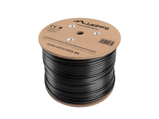 LANBERG LCU6-21CU-0305-BK Lanberg UTP stranded cable CU OUTDOOR, cat. 6, 305m, Black_4