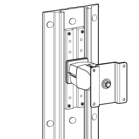 MOUNT. KIT SERIE100/200/300/400/IN ALU PROFILE WALLMOUNT TRACK_2