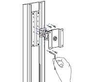 MOUNT. KIT SERIE100/200/300/400/IN ALU PROFILE WALLMOUNT TRACK_3