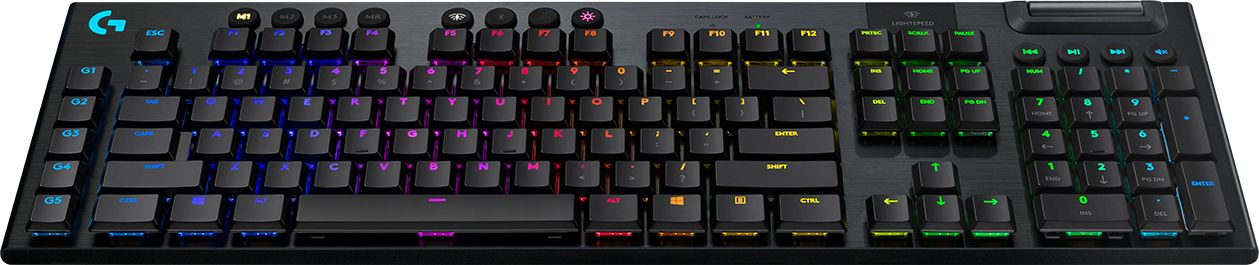 G915 LIGHTSPEED WRLS RGB MEC KB/GL TACTILE - CARBON NLB - CENT_4