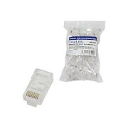 MUFA RJ-45 LOGILINK pt. cablu UTP, Cat5e, RJ-45 (T), neecranat, plastic, 100 buc, 