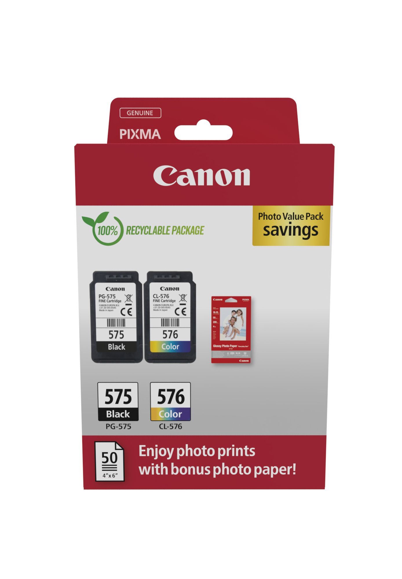 Cartus cerneala Canon 5438C004 ,Black/tri-color ,15ml+16.5ml ,Original (pg-575/cl-576 pvp) 