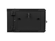 LANBERG WF02-6606-10B Lanberg wall-mounted double section rack 19 flat pack 6U/600x600mm black