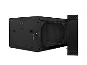 LANBERG WF02-6606-10B Lanberg wall-mounted double section rack 19 flat pack 6U/600x600mm black