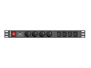 LANBERG PDU-04E04I-0200-BK Lanberg PDU 1U 16A, 8 sockets ( 4xE-4xIEC ), 2m, Black_3