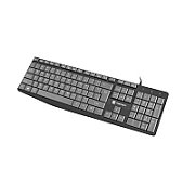 NATEC NKL-1507 Natec Keyboard NAUTILUS SLIM Black/Grey, USB, US Layout_1