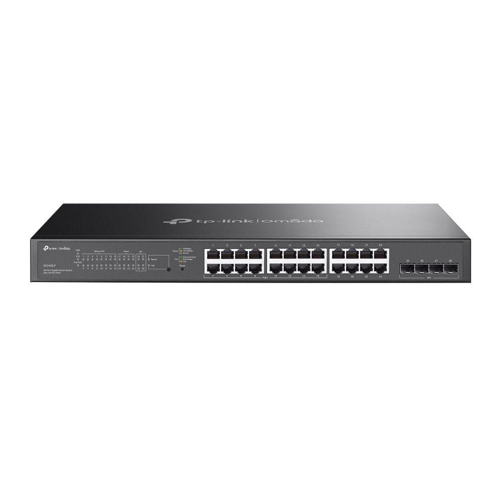 Switch TP-Link SG2428LP, 24 porturi 10 / 100 / 1000 MBs