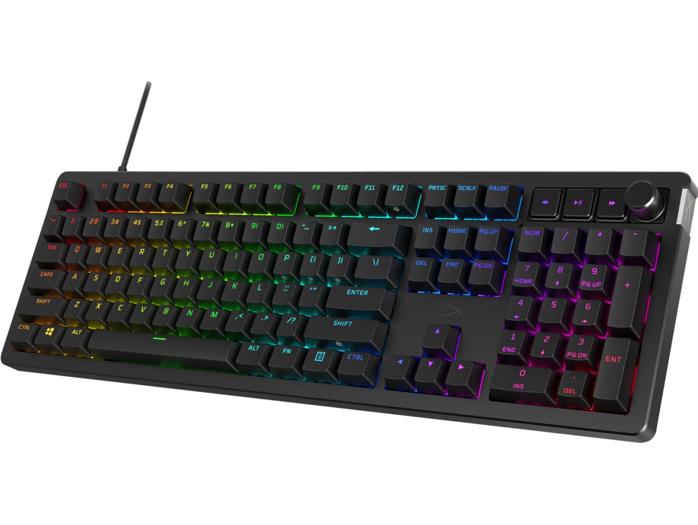 Tastatura gaming mecanica HyperX Alloy Rise, iluminare RGB (16,777,216 culori), Hyperx linear switch, 100% anti-ghosting, layout US, negru_2