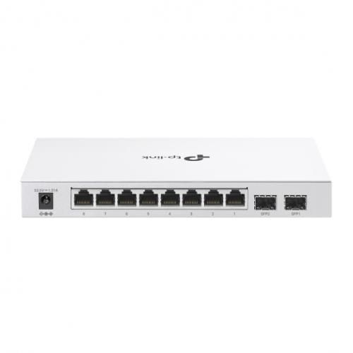 TP-LINK 10-Port Gigabit Smart Switch with 8-Port PoE+ FESTA FS310GP, iNTERFATA: 8× 10/100/1000Mbps PoE+ RJ45 Ports (Auto-Negotiation/Auto MDI/MDIX), 2× 100/1000 Mbps SFP Slots, dIMENSIUNI: 209×126×26 mm, Capacitate Switch: 209×126×26 mm, Packet Forwarding Rate: 14.88 Mpps, Cloud Management,_2