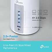 TP-LINK DECO BE65(3-PACK) Sistem Mesh WI-FI 7, BE9300, TRI-BAND, Standarde wireless: IEEE 802.11be/ax 6 GHz, IEEE 802.11be/ax/ac/n/a 5 GHz, IEEE 802.11ax/n/b/g 2.4 GHz, Viteze wireless: BE9300 6 GHz: 5760 Mbps (802.11be), 5 GHz: 2880 Mbps (802.11be), 2.4 GHz: 574 Mbps (802.11ax), 8 x antene interne_3