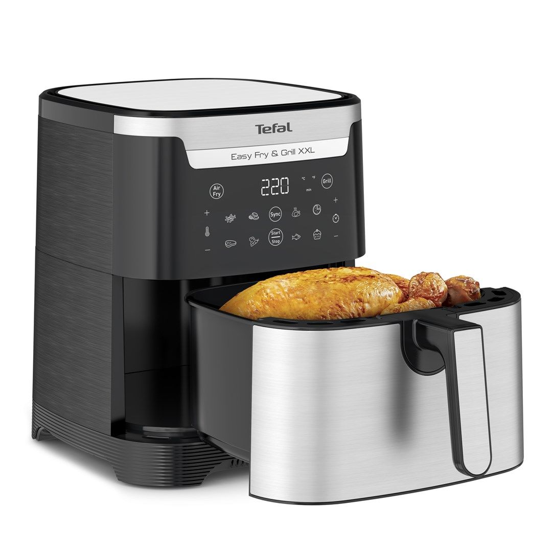 TEFAL Easy Fry & Grill EY801D 6.5 L Stand-alone 1650 W Hot air fryer Stainless steel_11