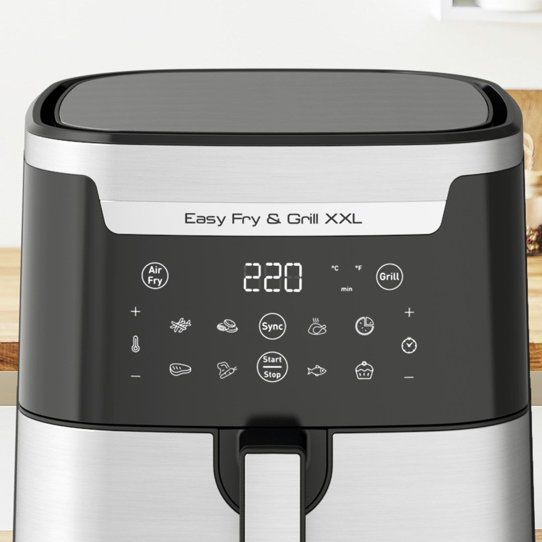 TEFAL Easy Fry & Grill EY801D 6.5 L Stand-alone 1650 W Hot air fryer Stainless steel_13