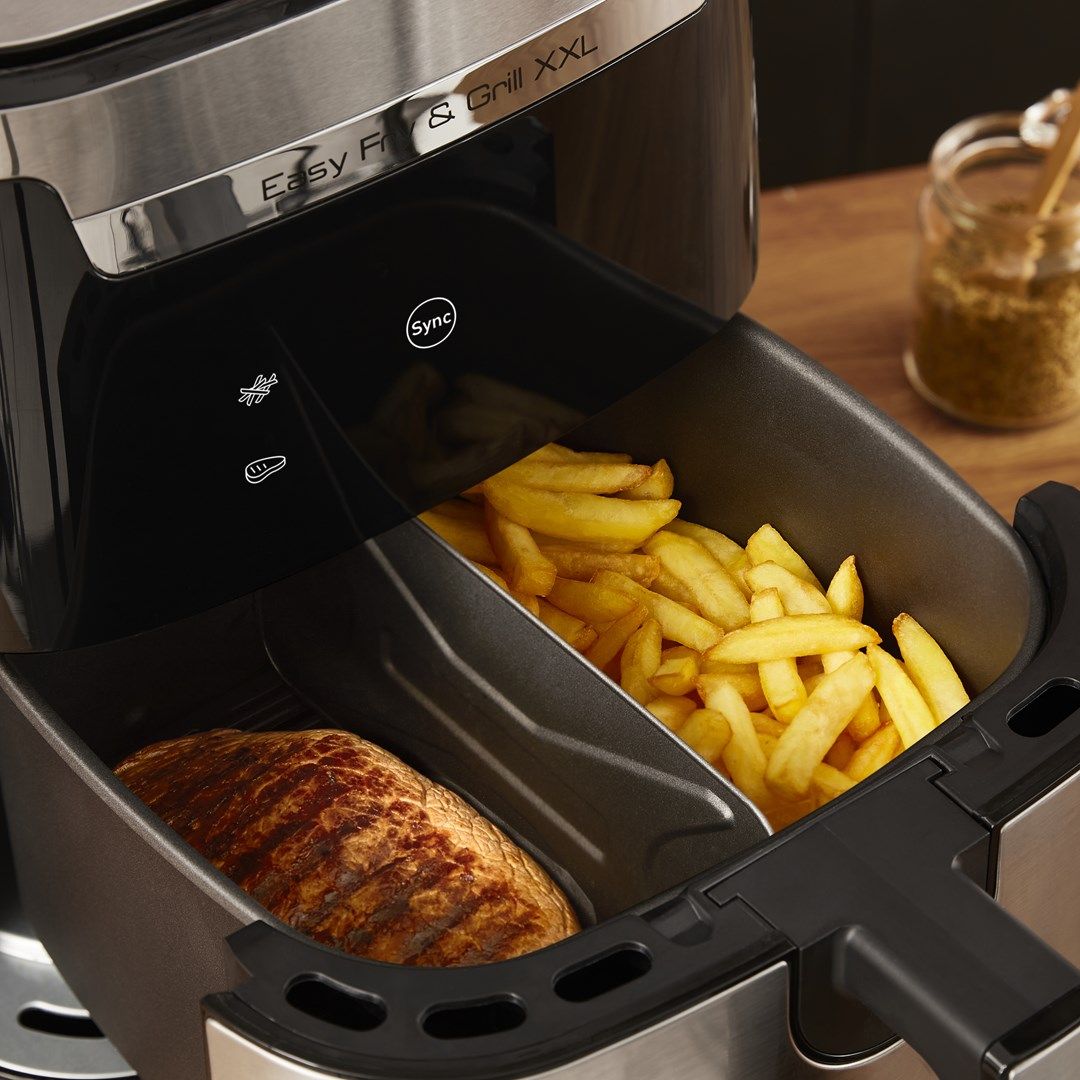 TEFAL Easy Fry & Grill EY801D 6.5 L Stand-alone 1650 W Hot air fryer Stainless steel_6