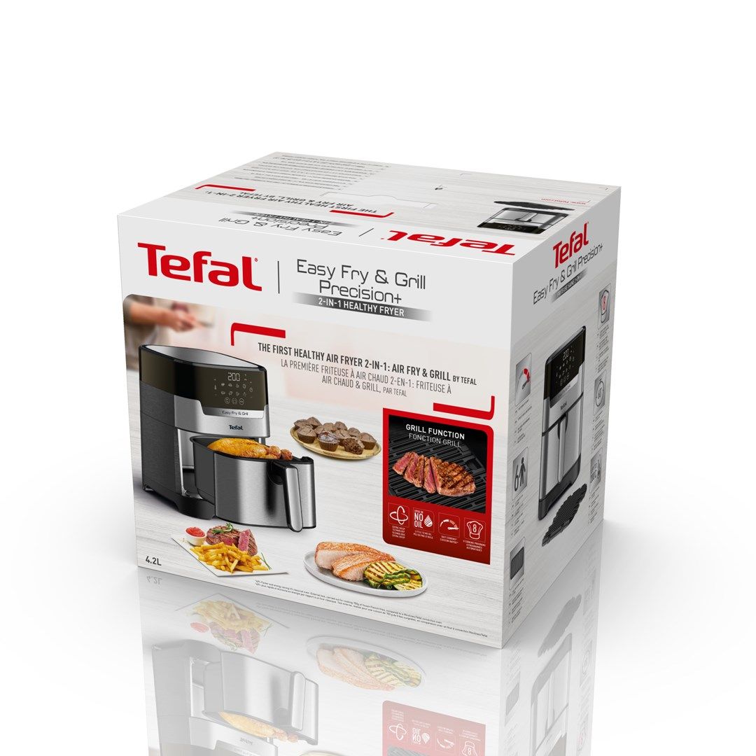 Tefal Easy Fry & Grill EY505D Single 4.2 L Stand-alone 1550 W Hot air fryer Stainless steel_7