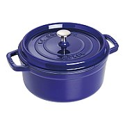 Staub Round Cast Iron Casserole - 5.2 ltr  Blue_1