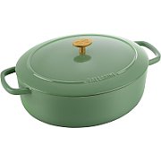 BALLARINI BELLAMONTE OVAL CAST IRON POT 75003-574-0 - 5.5 LTR GREEN_7