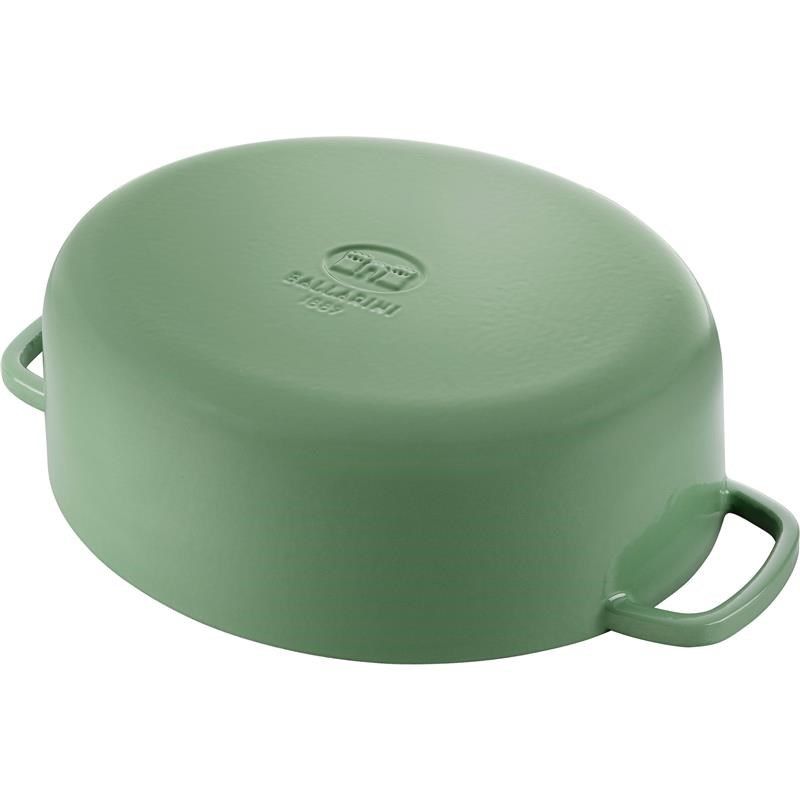 BALLARINI BELLAMONTE OVAL CAST IRON POT 75003-574-0 - 5.5 LTR GREEN_10