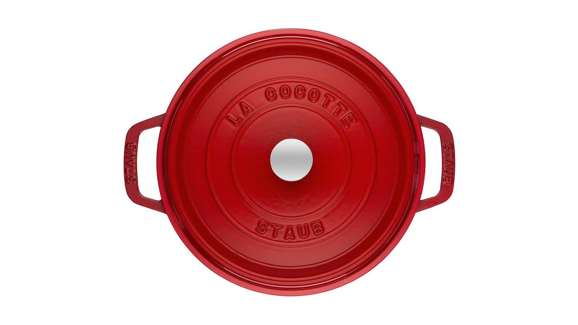 Staub Round Cast Iron Pot - 5.2 ltr  Red_4