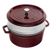 Round cast iron pot with Staub - Grenadine insert  5.25 ltr_1