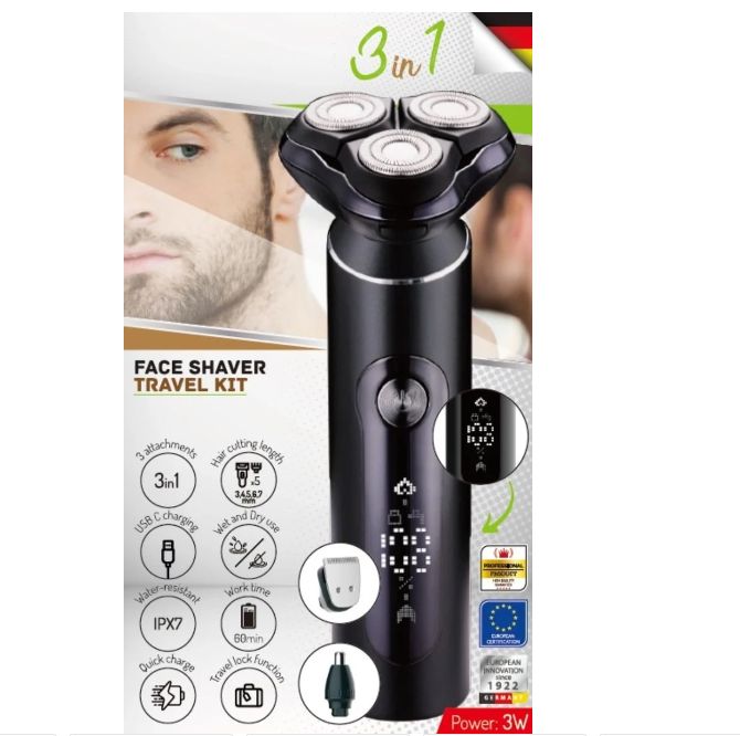 3-in-1 Electric Shaver - USB + Case_8