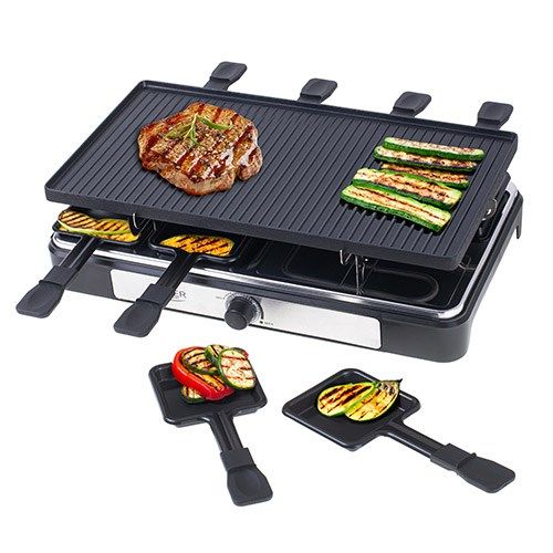 Adler | AD 6616 | Raclette - electric grill | Table | 1400 W | Black/Stainless steel_2