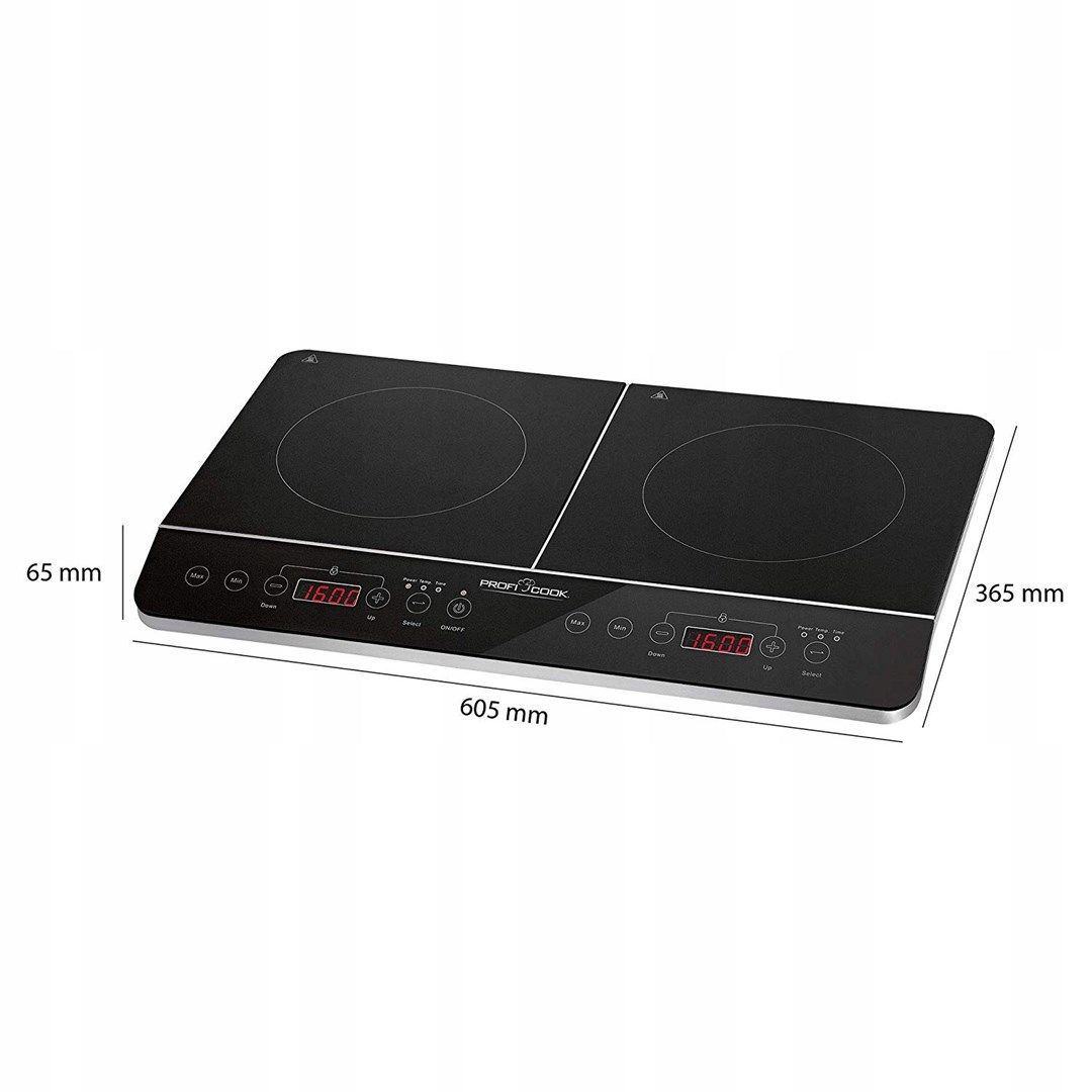 PROFI COOK PC-DKI 1067 induction cooker  3500W  2 cooking zones  black_3