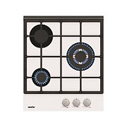 Simfer Hob H4.305.HGSBB Gas on glass  Number of burners/cooking zones 3  Rotary knobs  White_1