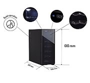 Adler Beverage Pantry AD 8083 Energy efficiency class G Free standing Bottles capacity 12 Black