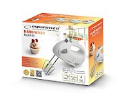 Esperanza EKM007WE mixer Hand mixer Gray  White 150 W