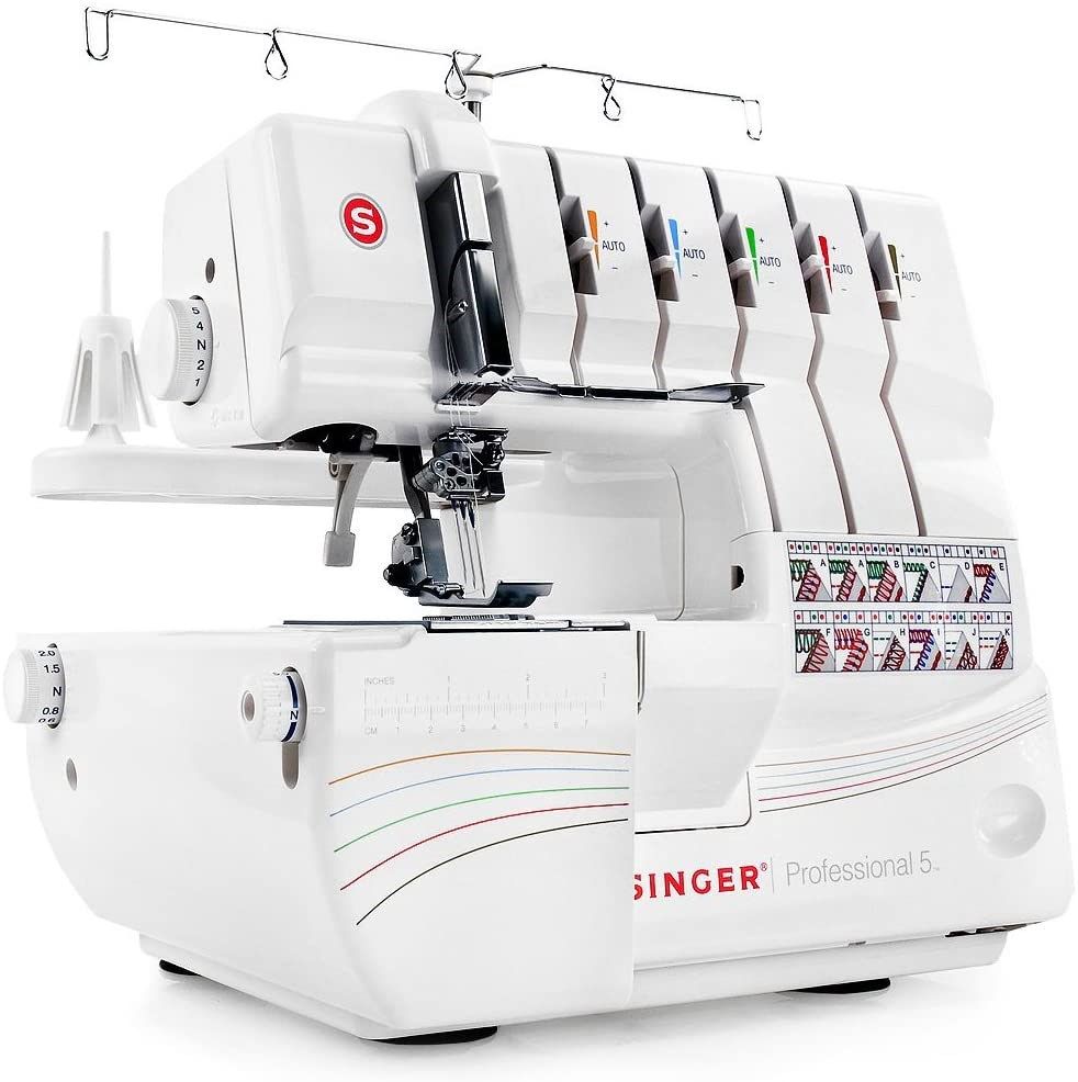 Overlock Singer 14T968 sewing machine  electric current  white_3