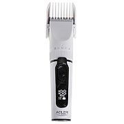 Adler | Hair Clipper with LCD Display | AD 2839 | Cordless | Number of length steps 6 | White/Black_1