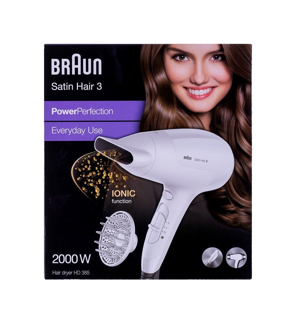 Braun Satin Hair 3 HD 385 hair dryer 2000 W White_4