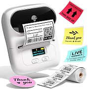 Extralink Mini Printer Labeler | Mini Label Printer | White_2