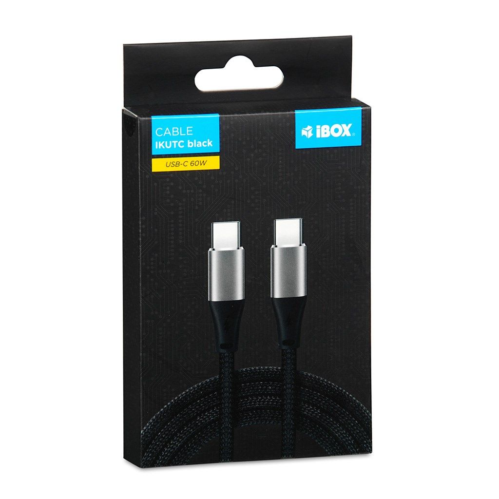 iBOX IKUTC USB-C cable 60W 2m Black_2