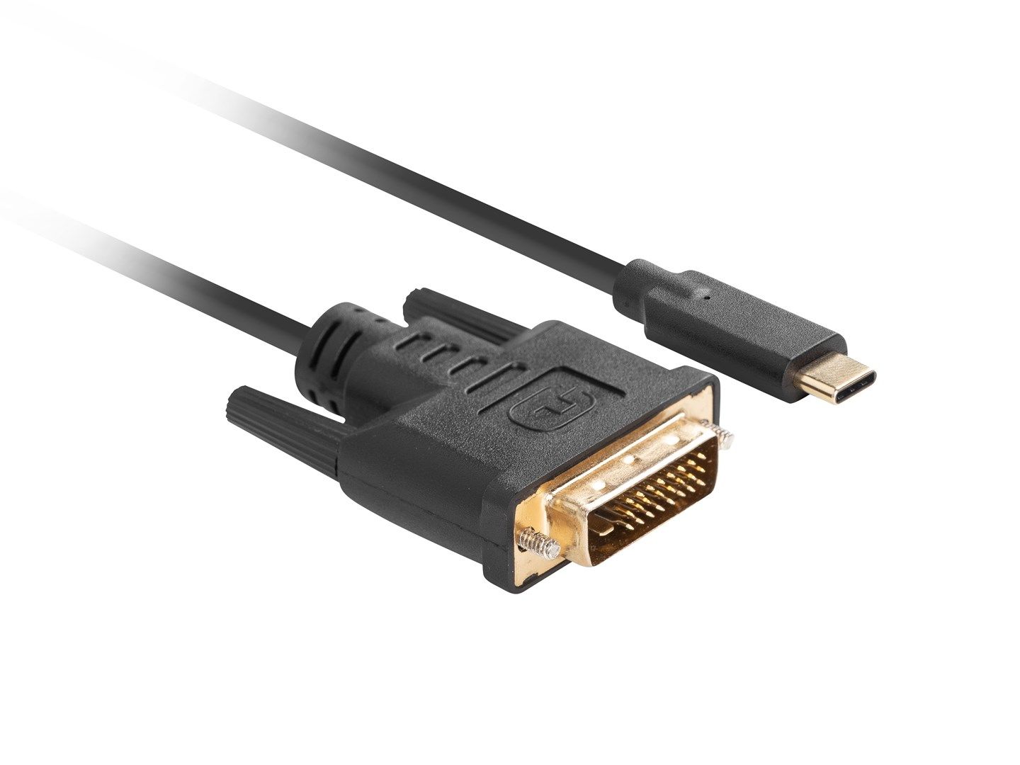 Lanberg CA-CMDV-10CU-0005-BK video cable adapter 0.5 m USB Type-C DVI-D Black_3