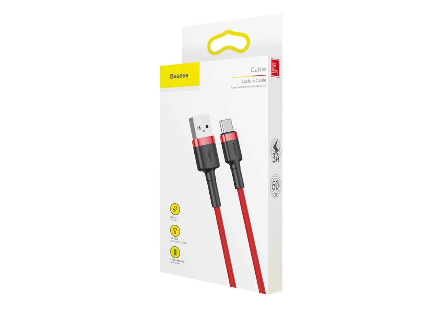 Baseus Cafule USB cable 0.5 m USB 2.0 USB A USB C Red_7