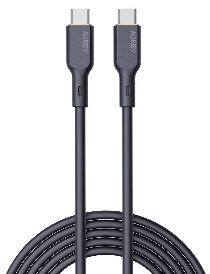 AUKEY CB-SCC101 USB-C Type-C Power Delivery PD 100W 5A 1m Silikon Black_2