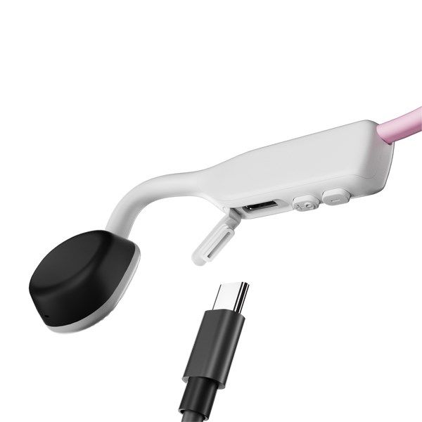 SHOKZ OpenMove Headphones Wired & Wireless Ear-hook Calls/Music USB Type-C Bluetooth Pink_4