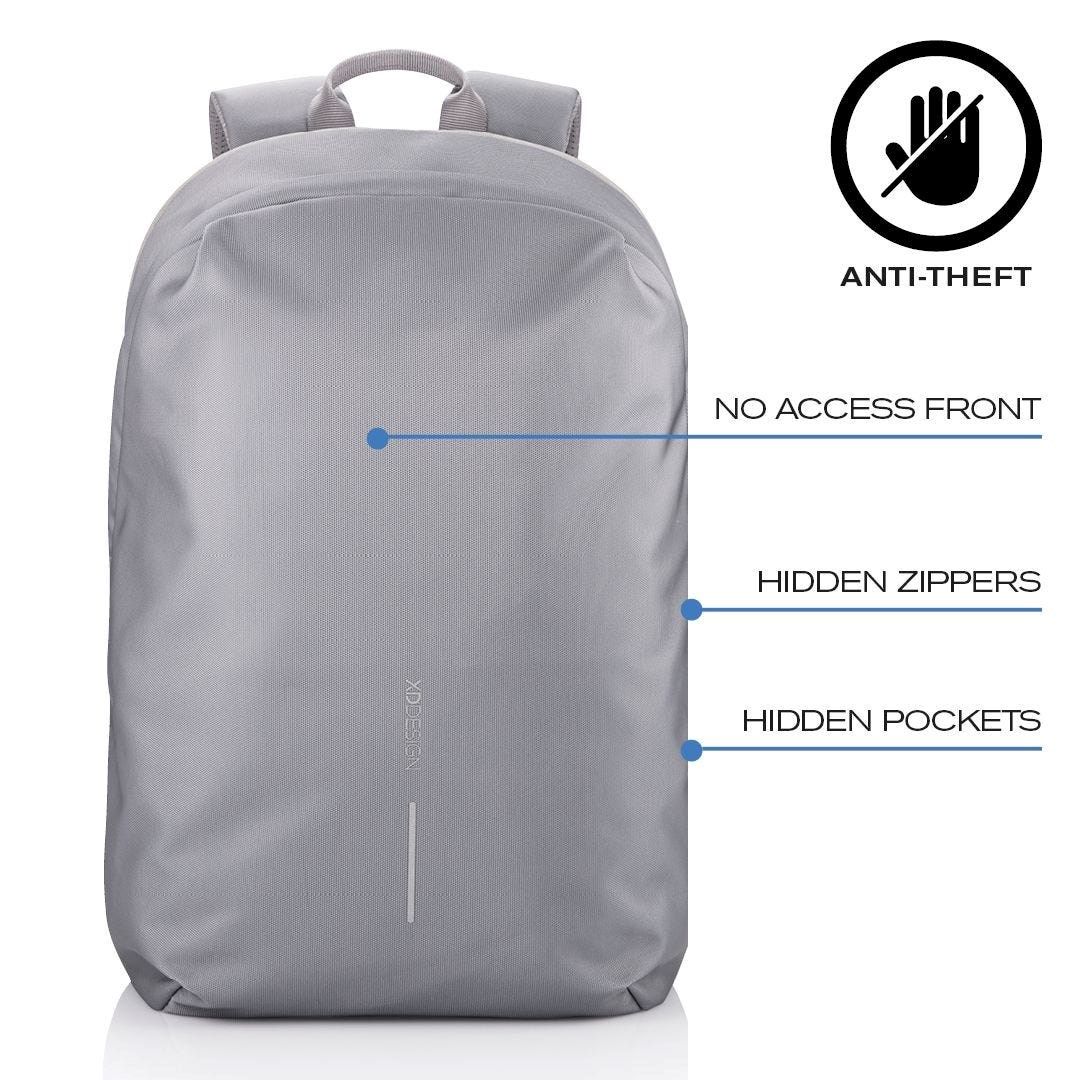 XD DESIGN ANTI-THEFT BACKPACK BOBBY SOFT GREY P/N: P705.792_20