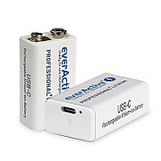 Rechargeable battery  everActive 6F22/9V Li-ion 550 mAh with USB TYPE C_5